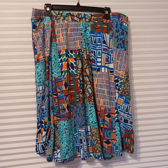 LulaRoe Madison Colorful A-line Skirt Sixe-XL - Picture 1 of 4
